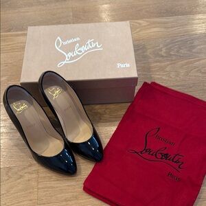 Christian Louboutin Black Patent Leather Pumps